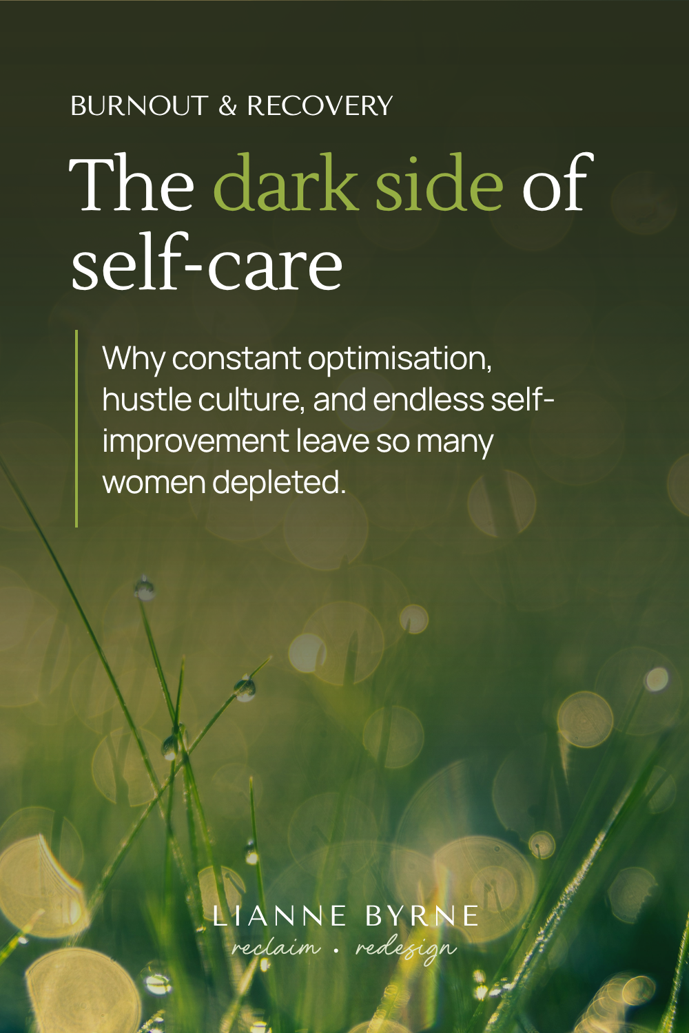 The dark side of self-care: a capitalistic mirage