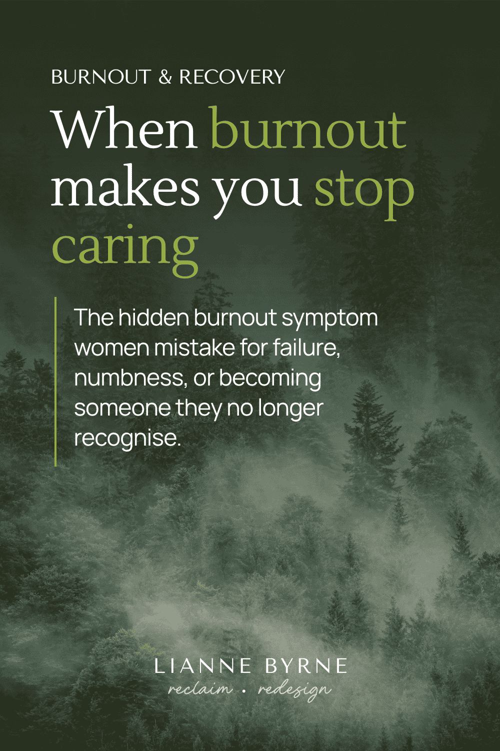 The burnout symptom that looks like not caring enough